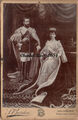 DALHOUSIE, PUNJAB, INDIEN KABINETTKARTE KÖNIG GEORGE V & QUEEN MARY ROYALTY #C476