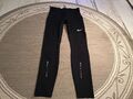 NIKE SPORT Leggings Fitness Hose Gr. XS DRI - FIT Schwarz Mesh Einsatz