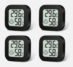 4x Digital Hygrometer Mini Thermometer Luftfeuchtigkeit Temperaturmesser Slim