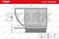 STARK SKAF-0060176 Luftfilter für FIAT Scudo (270, 272) passend für PEUGEOT 301