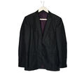 Next Herren Blazer Anzug Jacke grau gestreift schmale Passform Größe 36 einreihig Arbeit