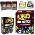 NO MERCY UNO - Classic Colour and Number Matching Card Game Indoor Family Party1