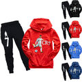 CR7 Kinder Fußball Kapuzenpullover Sweatshirt Tops Hosen Trainingsanzug Outfits∫