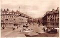 BAD - PULTENEY STREET & BRUNTAIN - VINTAGEAUTOS ~ EINE ALTE POSTKARTE #231273