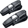 2 Pack Brillenhalter für Auto Sonnenblende Sonnenbrillen Kreditkarten mit Clips