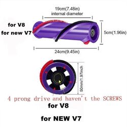 Ersatz Bürstenwalze Walzenbürste Rolle für Dyson Staubsauger V6/V7/V8/V11  DE