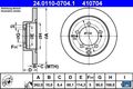 2x BREMSSCHEIBE ATE 24.0110-0704.1 2 BREMSSCHEIBEN FüR MITSUBISHI
