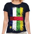 Centrafricana Repubblica Grunge Bandiera T-Shirt Republique Centrafricaine