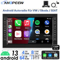 8Core 4+64G Android13 Radio Carplay GPS Navi Für VW Golf 4 Polo 9N T5 Passat B5