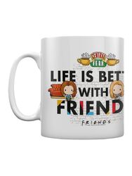 Friends Tee- und Kaffeetasse Leben ist besser mit Chibi weiß