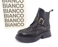 BIANCO BIAHAILEY BUCKLE BOOT CRUST Plateau Stiefelette Damenschuhe Schwarz Gr.39