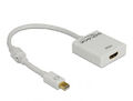 DeLock Adapter Mini-DisplayPort 1.2  Stecker zu HDMI Buchse 4K Aktiv Weiß