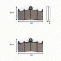 Bremsklötze Scheibenbremsbeläge MCB 736 ABE für BMW C Classic GTL GS Adventure R