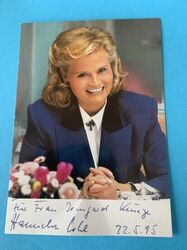 Hannelore Kohl - Original-Autogramm - Widmung aus 1995