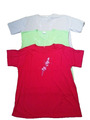 3 t- shirt,Longshirt,beige-hellgrün-rot,Gr. XXL,von KAL,Ktexco,
