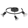 LED Deckenlampe Spot Strahler GU10 3-flammig Deckenleuchte Wohnzimmer Flurlampe