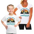 T-Shirt Damen Mutter und Tochter unschlagbar Vintage Motiv Spruch Partnerlook