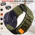 Für Garmin Fenix 7/7X Pro Solar/6/6X/5/5X Plus 3 HR 965 Quick Fit Nylon Armband