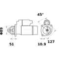 Starter MAHLE MS 352 Startanlage