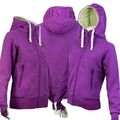 SEESTERN Damen Kapuzen Sweat Shirt Jacke Pullover Zip Hoody Sweater Gr.XS-XXL