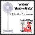 Schöner Standventilator - höhenverstellbar - 40cm Durchmesser - 3 Stufen - 1A !