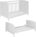 Kinderbett Patrick Gitterbett Babybett Umbaubar Juniorbett 140 x 70 in 2 Farben