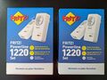 2x AVM Fritz Powerline 1220 Set (4 Geräte) - Originalverpackt - Gratisversand