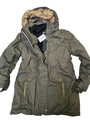 Polarino Parka Jacke Mantel Winterjacke Gr. 40 bis 46 Kapuze khaki grün (0 634)