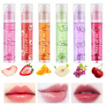 Glitzer-Lipgloss Aufrollen, Farblos Roll on Lip Glow Oil Durchsichtig, 6 Stäbche