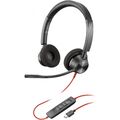 HP Headset Poly Blackwire C3320 Schwarz On-Ear Kabelgebunden Stereo USB-C/A