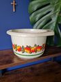 Vintage EMSA Schale Mid Century Danish Hartplastik Germany 60er orange 70er Apfel