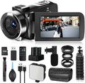 4K Videokamera 48MP 18X 3 ''Touch Screen Camcorder 2.4G Fernbedienung YouTube