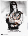 BRET "HITMAN" HART original signiert – GROSSFOTO !!!