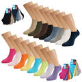 20 Paar Sommer Sneaker Socken bunte Kurzschaft Strümpfe aus 75% Baumwolle