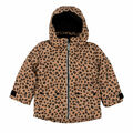 H&M Kinder Winterjacke 046837 Braun Leopardenmuster / 110 / Jacke