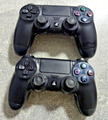 Original Sony PlayStation 4 PS4 Dualshock 4 Wireless Controller Schwarz 2 Stück