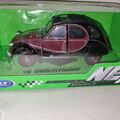 Citroen 2CV 6 Charleston Ente 1982 rot schwarz Modellauto 1:24 Welly