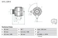 Bosch Generator 0986041860 für VW Seat Polo + Variant + III Classic 1996-07