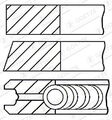 GOETZE ENGINE Kolbenringsatz Kolbenringzange für Opel Astra G Caravan F35_