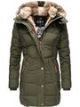 Marikoo Damen Winter Jacke Kurz Mantel Stepp Parka Kapuze Herbst Lieblings Jacke