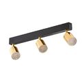 Deckenspot Deckenstrahler GU10 B: 50 cm Schwarz Gold verstellbar Metall