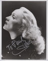 MARLENE DIETRICH Original Autogramm 20x25 Großfoto wunderschönes Top Portrait