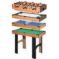 4-in-1 Multispieltisch mit Tischfußball Tischhockey Tischtennis Billard