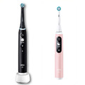 Oral-B iO Series 6 elektrische Zahnbürste Duo Set black lava/pink sand