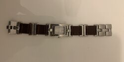 Fossil F2 ES-1855 Damen  Uhr Leder & Silber Armband Quarzuhr