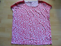  Street One Feinstrick Damen Bluse Shirt T-Shirt Gr.42  Häkeldetail wie NEU