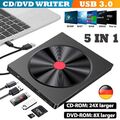 Externes DVD Laufwerk USB3.0 Brenner Slim CD,DVD-RW Brenner FürLaptop PC MacBook