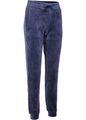 Neu Velours-Jogginghose Gr. 36/38 Dunkelblau Damen Hose Sweat-Pants