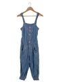 RIVER ISLAND Langer Jumpsuit Damen Gr. DE 34 blau Casual-Look