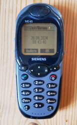 Siemens ME45 Mobil-Telefon/Handy akzeptabler Zustand grau schwarz